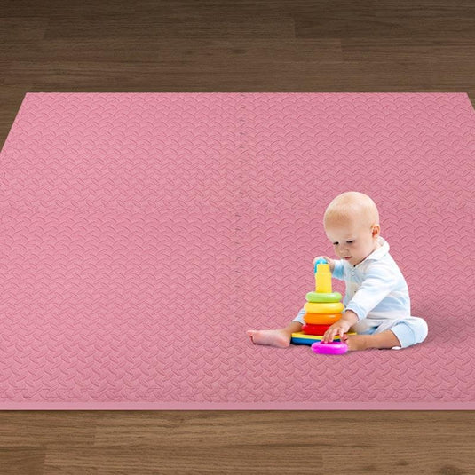 BoPeep EVA Foam Kids Play Mat Floor Baby Crawling Interlocking Waterproof Carpet 4Pack