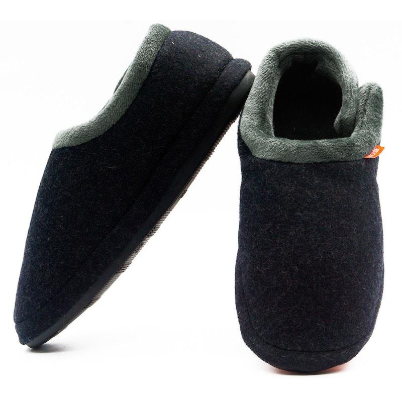 Load image into Gallery viewer, Archline Slippers Closed Back Arch Support Comfort Charcoal Marl Size 41
