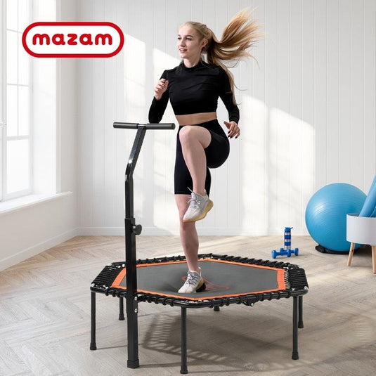 Mazam Trampoline Rebounder Jumping Exercise Fitness Adjustable Handrail One Size