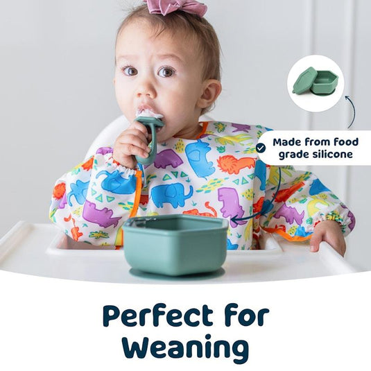 Tiny Twinkle Silicone Suction Bowl Olive Green