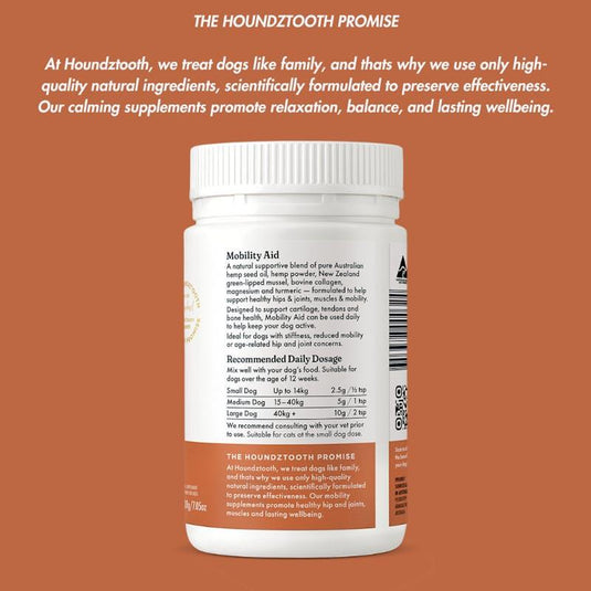HOUNDZTOOTH Hemp Mobility Aid Health Supplement for Dogs 200g