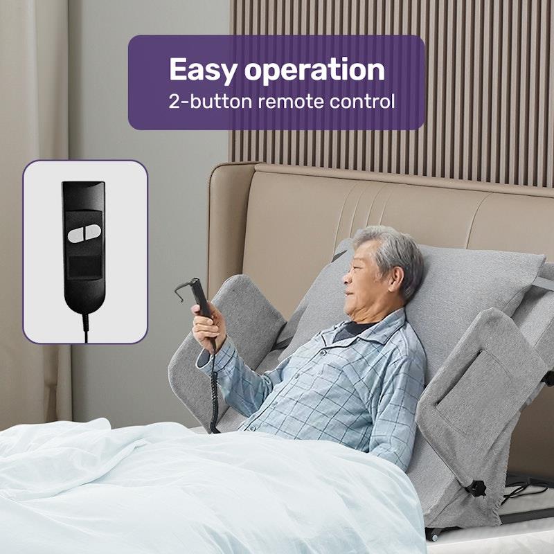 Load image into Gallery viewer, Equipmed Electric Adjustable Bed Backrest Full Length Grey
