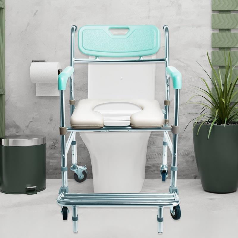 Load image into Gallery viewer, Orthonica Commode Chair With Castors
