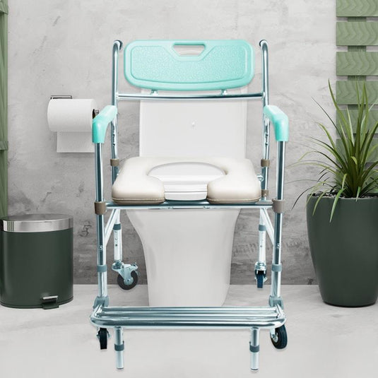 Orthonica Commode Chair With Castors