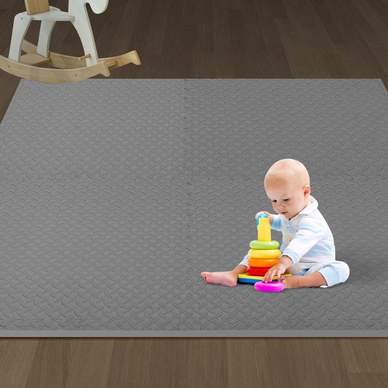 Load image into Gallery viewer, BoPeep EVA Foam Kids Play Mat Floor Baby Crawling Interlocking Waterproof Grey 4Pack
