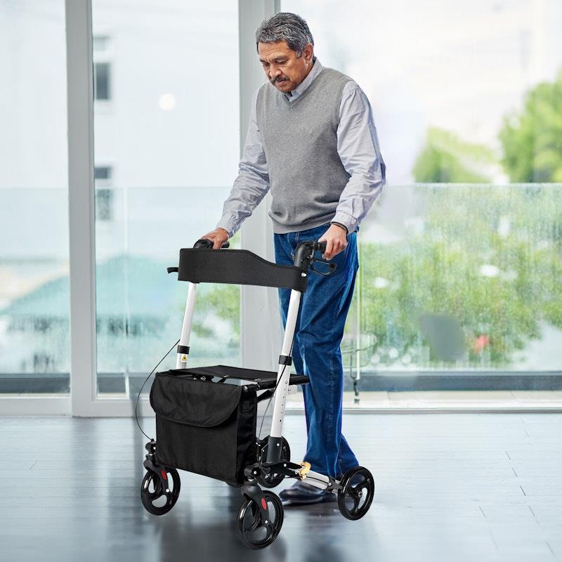 Load image into Gallery viewer, Orthonica Folding Rollator Mobility Aid 4 Wheel Walker

