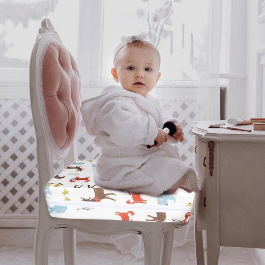 TradeRightGroup Kid Chair Cushion High Seat Pad Baby Infant Safe Booster Toddler Dinning Cushion White
