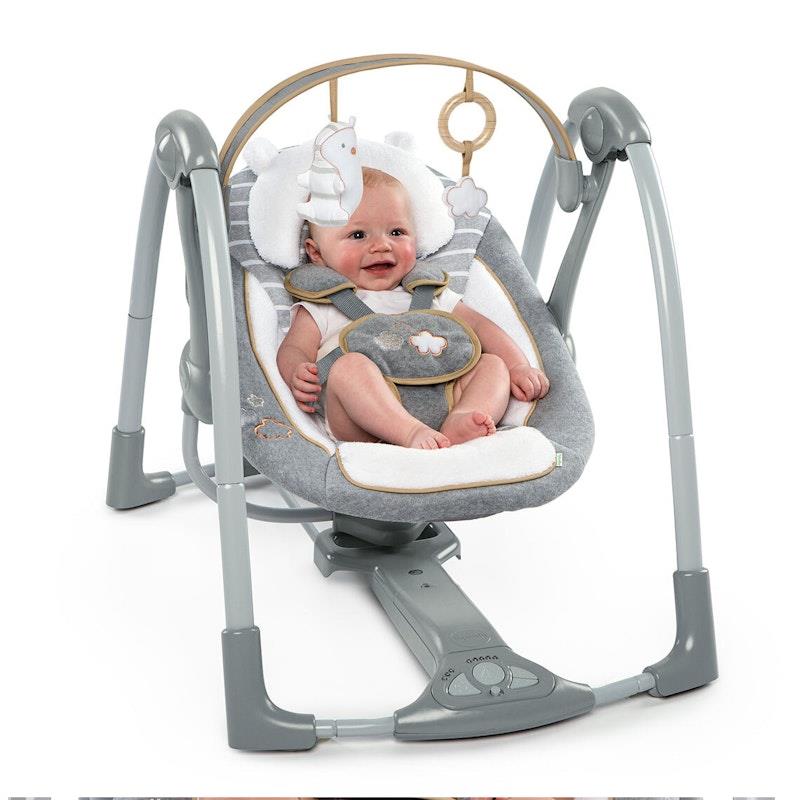 Load image into Gallery viewer, Ingenuity Boutique Collection Swing 'n Go Portable Swing - Bella Teddy 1pc
