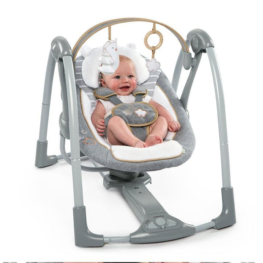 Ingenuity Boutique Collection Swing 'n Go Portable Swing - Bella Teddy 1pc