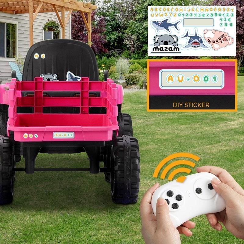 Load image into Gallery viewer, Mazam Kids Ride On Car Tractor 12V Electric Battery Remote Control Pink
