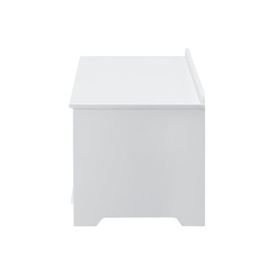 Oikiture Kids Toy Box Chest Storage Box Children Room Organiser Seating Bench White