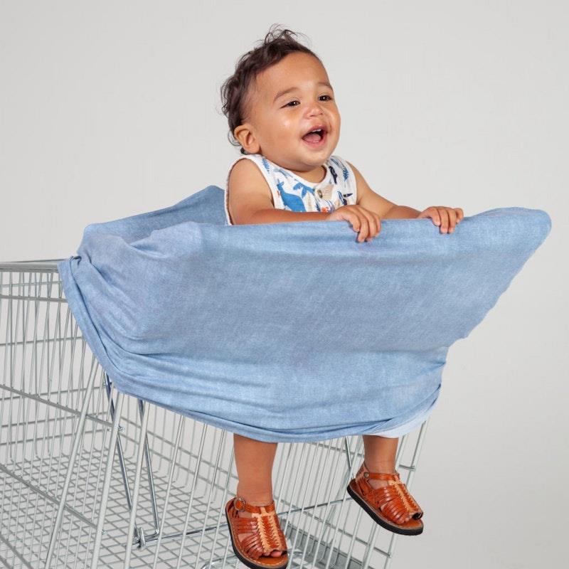 Load image into Gallery viewer, Zoe Sage 5 in 1 Multi-Use Mama Cover Sea Blue 1pc
