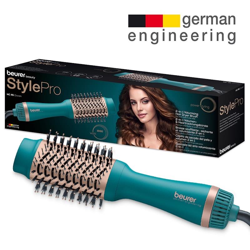Load image into Gallery viewer, Beurer HC45OCEAN 2-in-1 Volumising Hair Dryer Brush 1unit
