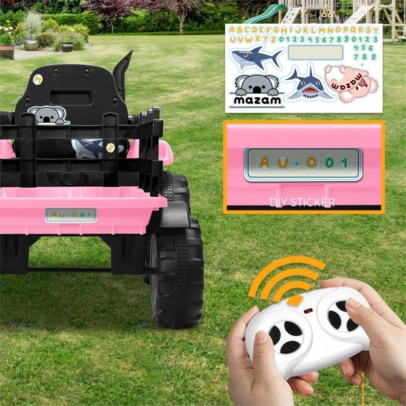 Load image into Gallery viewer, Mazam XL SIZE Kids Ride On Car Tractor 12V Remote Control Electric Pink
