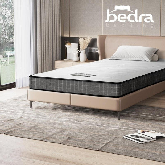 Bedra Bedding Single Mattress Tight Top Bed Bonnell Spring Foam 13CM Medium Firm 1unit