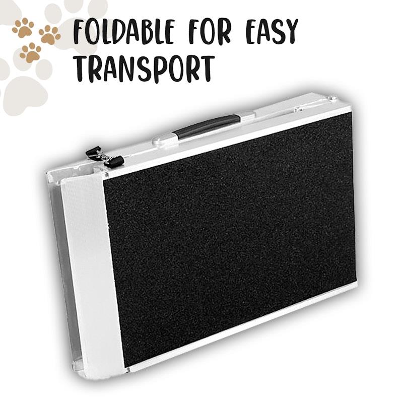 Load image into Gallery viewer, Furtastic Aluminium Foldable Dog Ramp 122 x 38cm 1Unit
