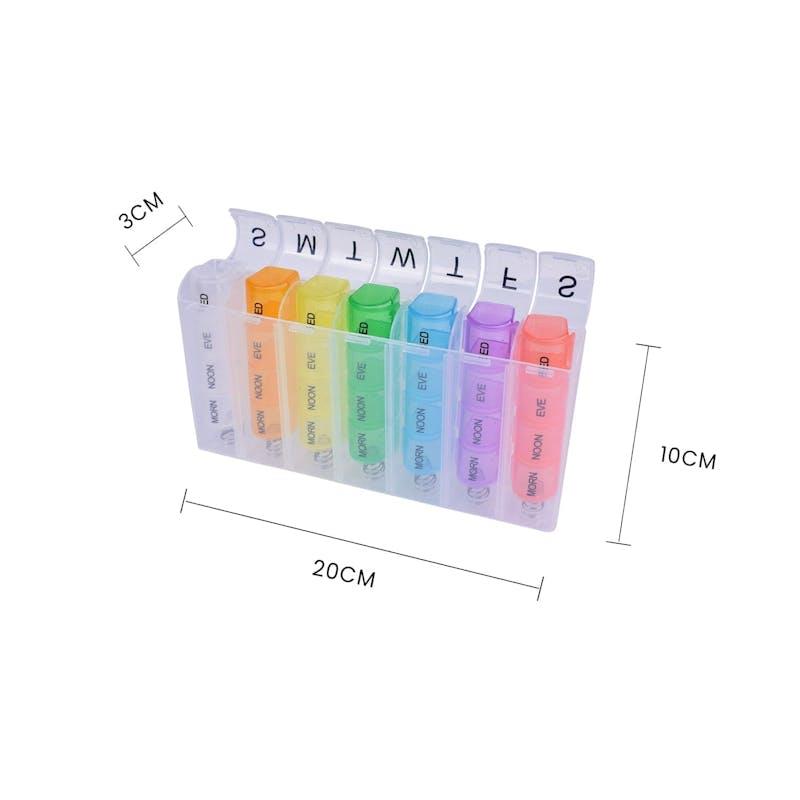 Load image into Gallery viewer, Flightmode 7 Day Travel Pill Box Medicine Organiser with Individual Daily Compartment 1Unit
