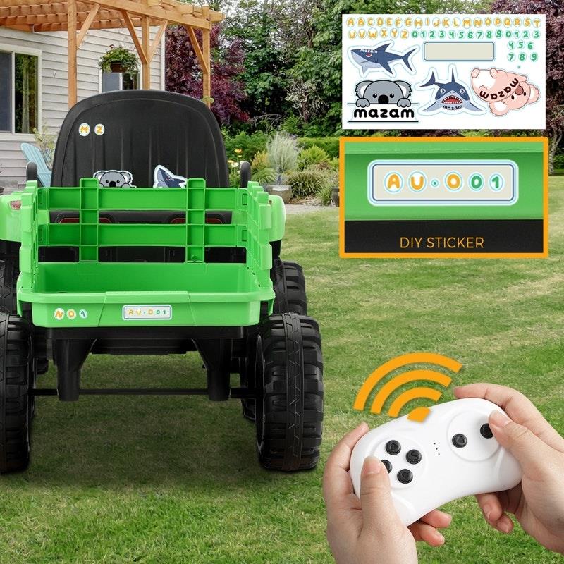 Load image into Gallery viewer, Mazam Kids Ride On Car Tractor 12V Electric Battery Remote Control Green
