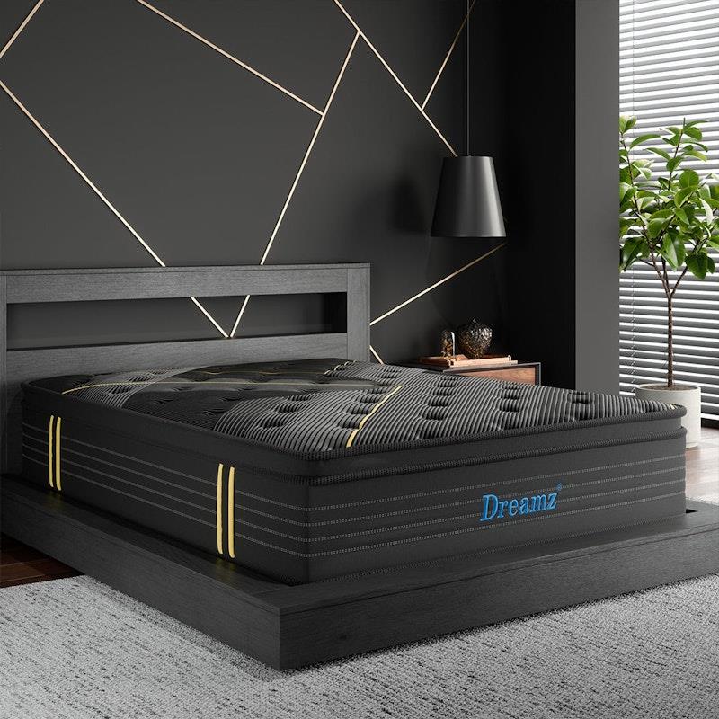 Load image into Gallery viewer, DreamZ Spring Mattress Bamboo Euro Top Bed Pocket HD Egg Foam 35cm Single
