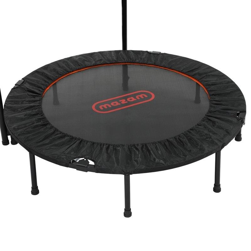 Load image into Gallery viewer, Mazam 48" Trampoline Round Fitness Rebounder Handrail Jumping Exercise Home Gym Black
