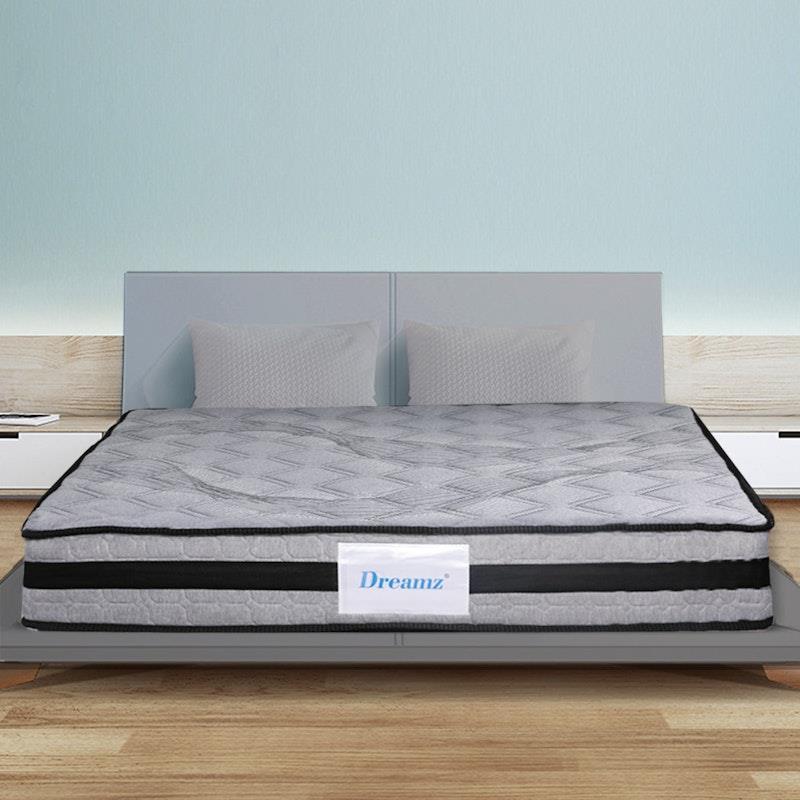 Load image into Gallery viewer, DreamZ Spring Mattress Bed Pocket Egg Crate Foam Medium Firm 22CM King
