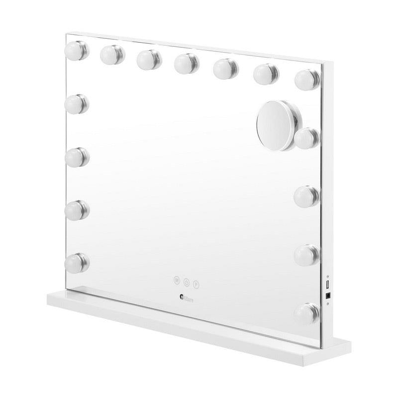 Load image into Gallery viewer, Oikiture Hollywood Makeup Mirror 15 Bulbs LED Light Wall Vanity Mirrors White
