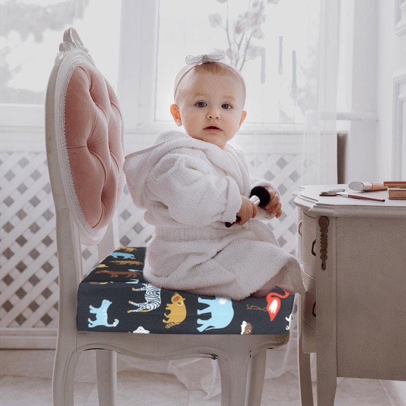 Load image into Gallery viewer, TradeRightGroup Kid Chair Cushion High Seat Pad Baby Infant Safe Booster Toddler Dinning Cushion Black
