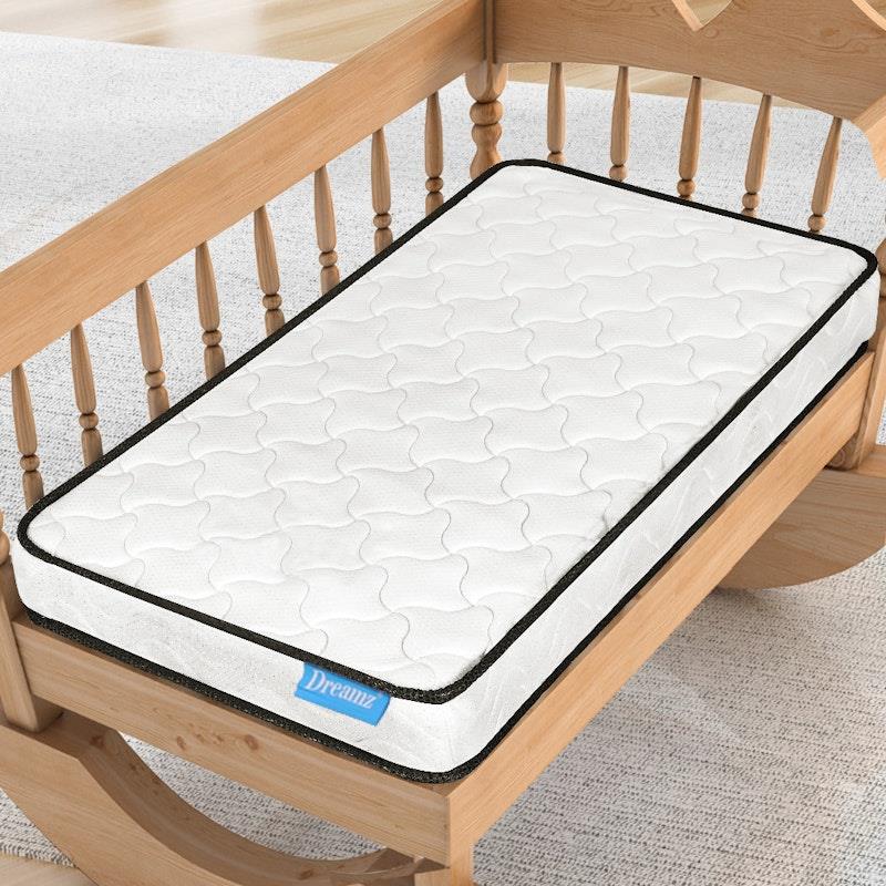 Load image into Gallery viewer, DreamZ Baby Kids Spring Mattress Bed Cot Crib Breathable Firm Foam 13cm Thick 1pc
