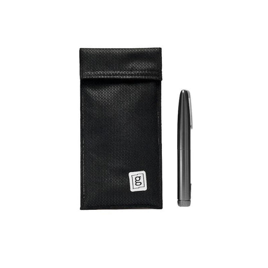Glucology Black 2 Pen Pouch + Temperature Sensor + 20 Pack Alcohol free Finger Wipes Bundle