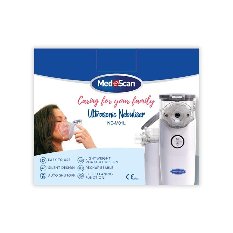 Load image into Gallery viewer, MedeScan Nebuliser + Ultrasonic Portable Mesh Nebuliser Bundle
