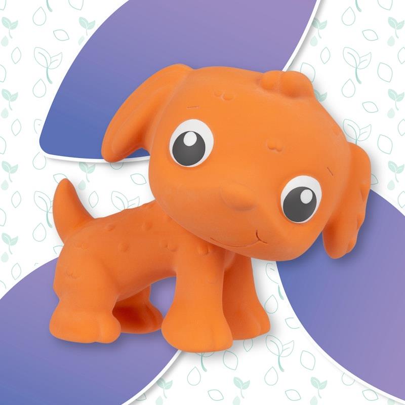 Load image into Gallery viewer, Playgro Eco Play Natural Rubber Pooky Puppy Orange
