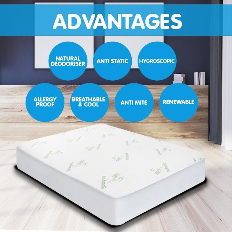 Load image into Gallery viewer, Laura Hill Bamboo Mattress Protector Single
