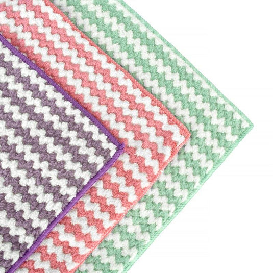 Living Today Super Absorbent Reusable Microfibre Cleaning Cloths 30 x 30 cm 10Pack