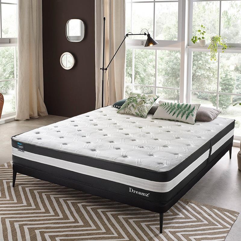 Load image into Gallery viewer, DreamZ Cooling Mattress Pocket Spring Euro Top Bed Foam 5 Zone 25cm Single
