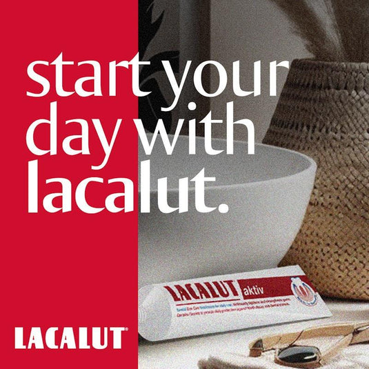 Lacalut Activ, German Gum Repair, Anti-Gingivitis Toothpaste - 3 Tubes x 75ml Pack