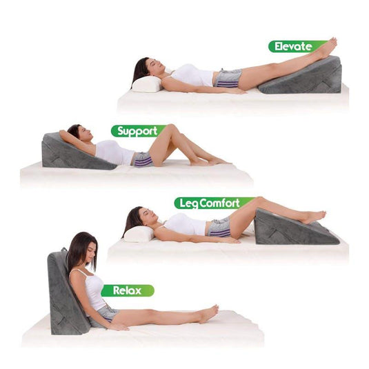 Clevinger Memory Foam Adjustable Bed Wedge Sleep Cushion Pillow 1pc