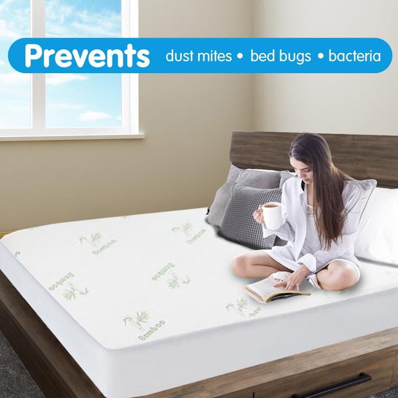 Load image into Gallery viewer, Laura Hill Bamboo Mattress Protector Queen
