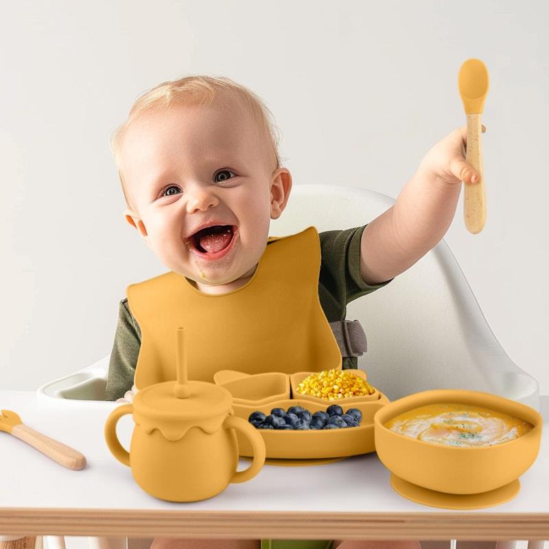 Load image into Gallery viewer, Zoe Sage Silicone Baby Feeding Set 11pc Bundle Sundance
