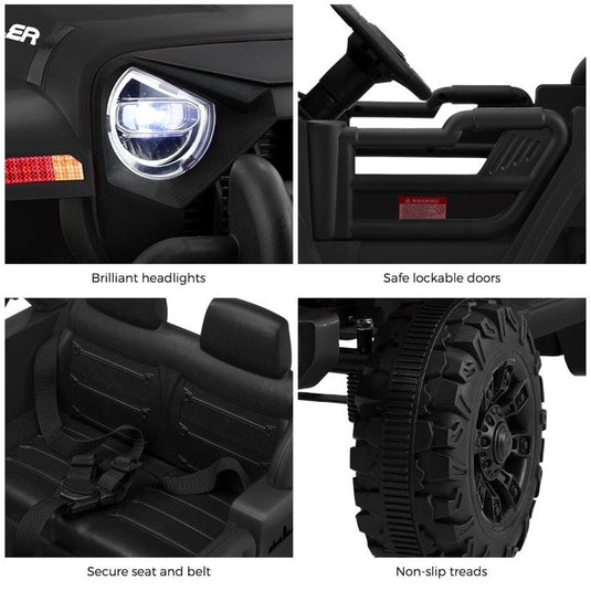 Mazam Kids Ride On Car Jeep 12V Electric Remote Control Toddler Toy Black