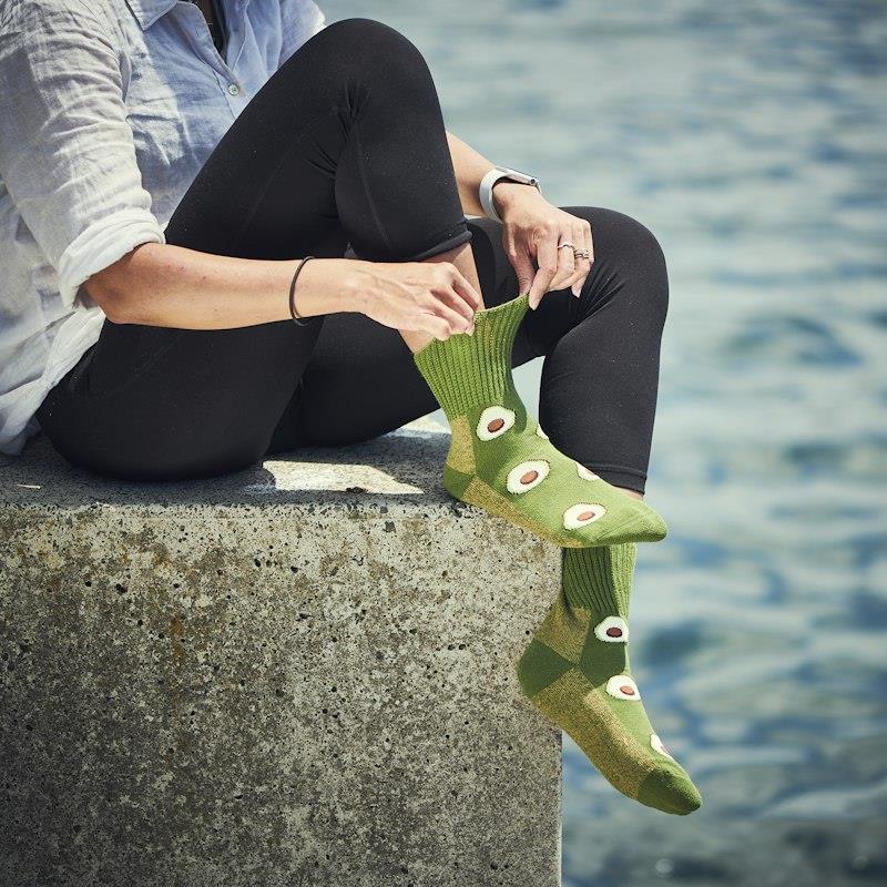 Load image into Gallery viewer, Glucology Copper based Socks | 2 Pairs Medium/ Avocado
