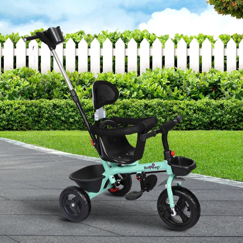 Load image into Gallery viewer, BoPeep Kids Tricycle Ride On Trike Toddler Balance Bike Prams Stroller Walker Green One Size
