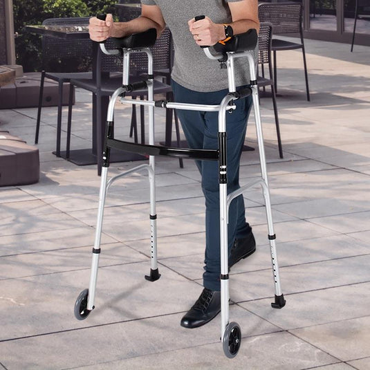 Orthonica Aluminium Forearm Walking Mobility Aid Walker