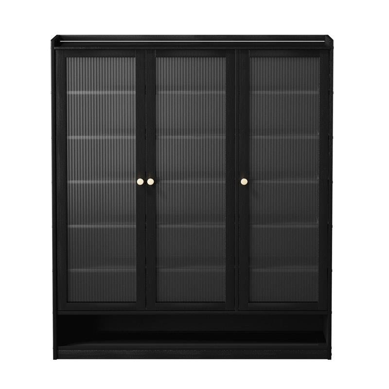 Load image into Gallery viewer, Oikiture Shoe Cabinet Shoes Storage Rack Organiser 3 Doors Shelf Black
