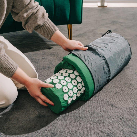 Fandcy Acupressure Mat and Pillow Set with Bag 1Pack