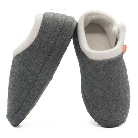 Archline Slippers Closed Back Arch Support Comfort Grey Marl Size 40