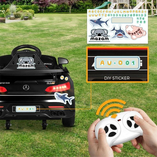 Mercedes-Benz Kids Ride On Car AMG GTR Licensed Remote Electric Toy 12V Black