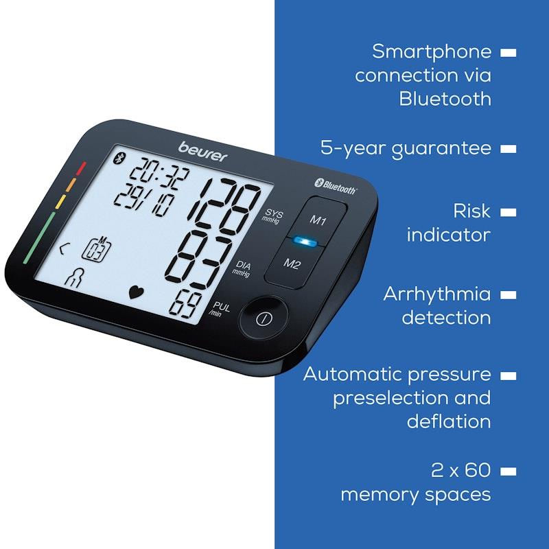 Load image into Gallery viewer, Beurer BM54 Bluetooth Upper Arm Blood Pressure Monitor 1unit
