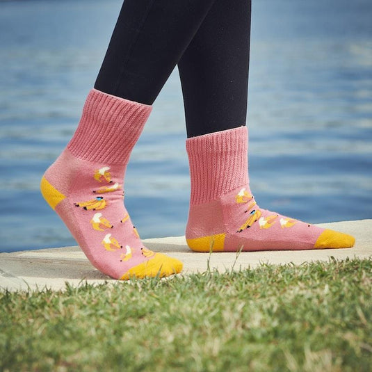 Glucology Copper based Socks 2 Pairs Medium/ Bananas