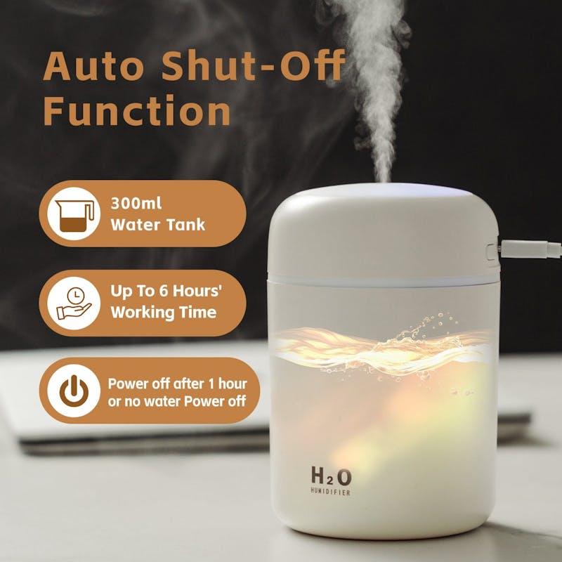 Load image into Gallery viewer, Living Today Mini LED Ultrasonic Humidifier 300ML 1Unit
