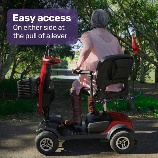 Equipmed Electric Mobility Scooter For Elderly Pathline (Red)